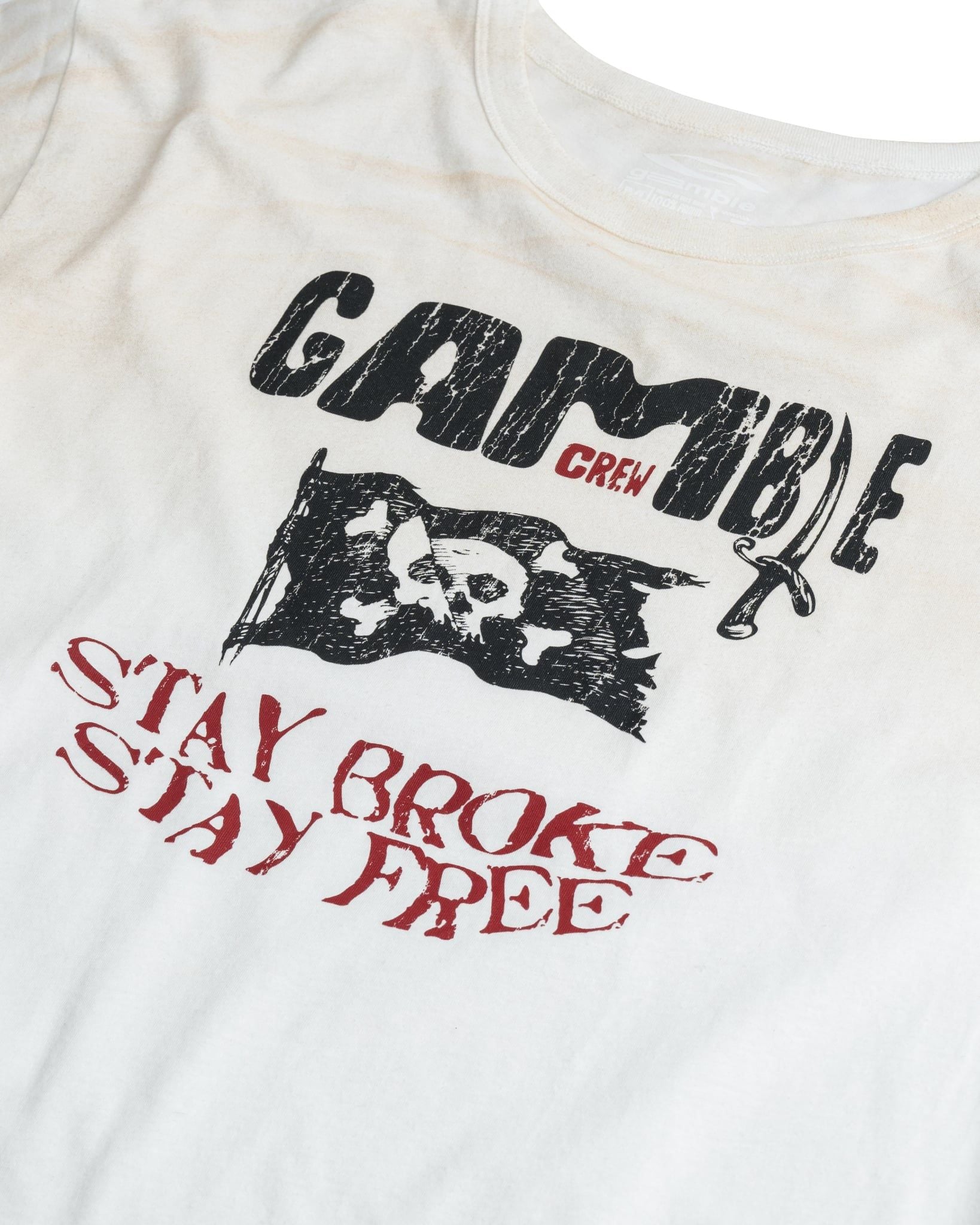 GAMBLE CREW TEE / MILKY