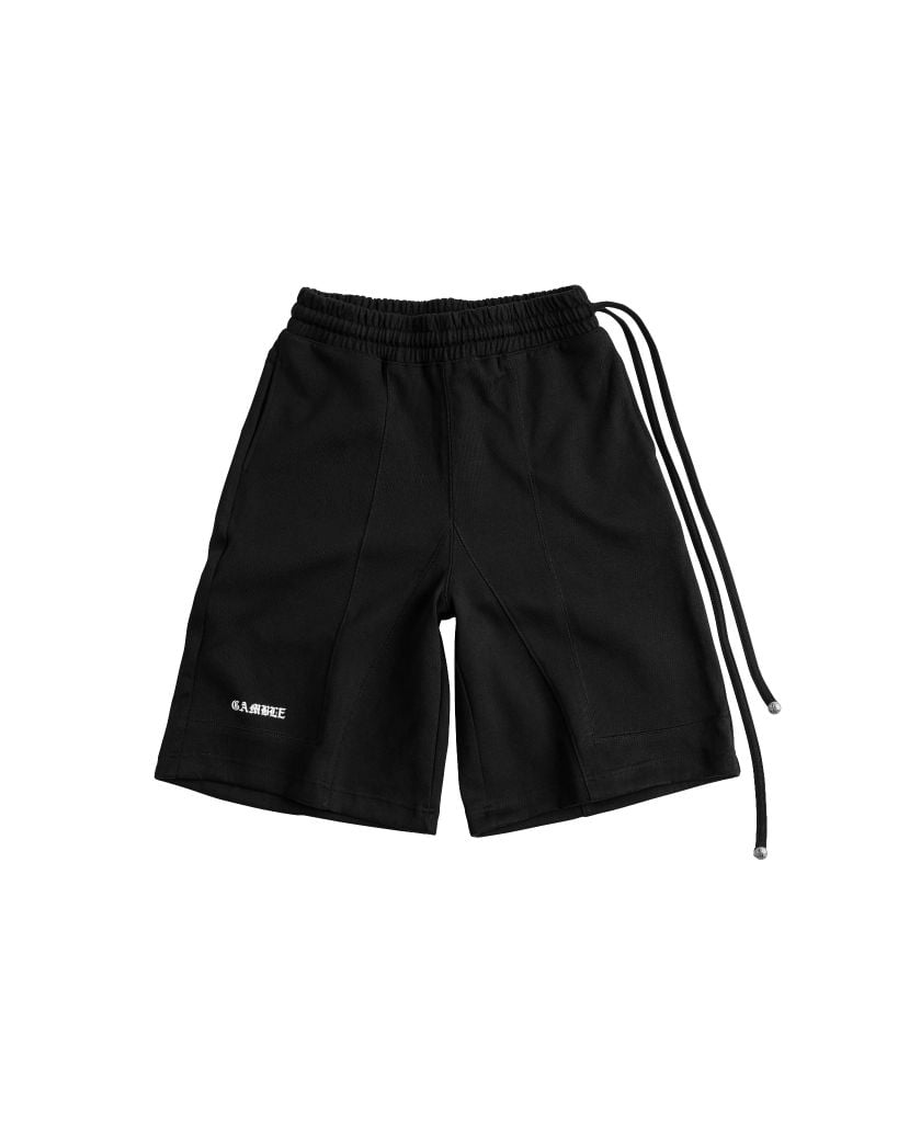 OFFSET SWEATSHORTS / BLACK