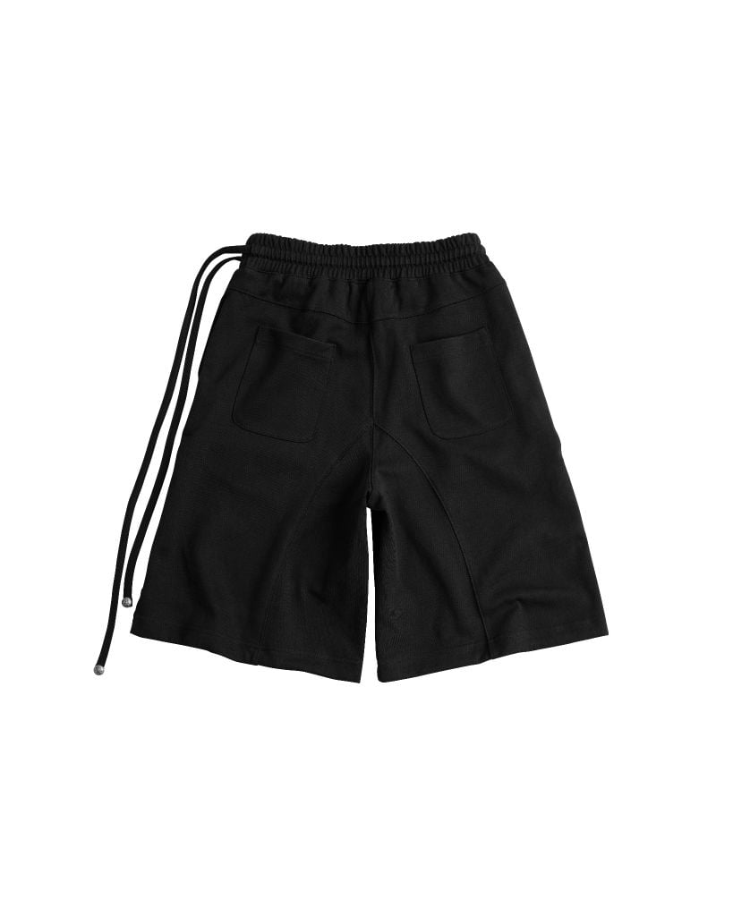 OFFSET SWEATSHORTS / BLACK