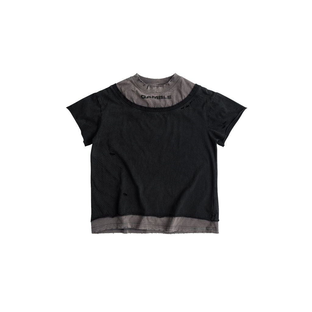 FADE LAYER TEE / BLACK