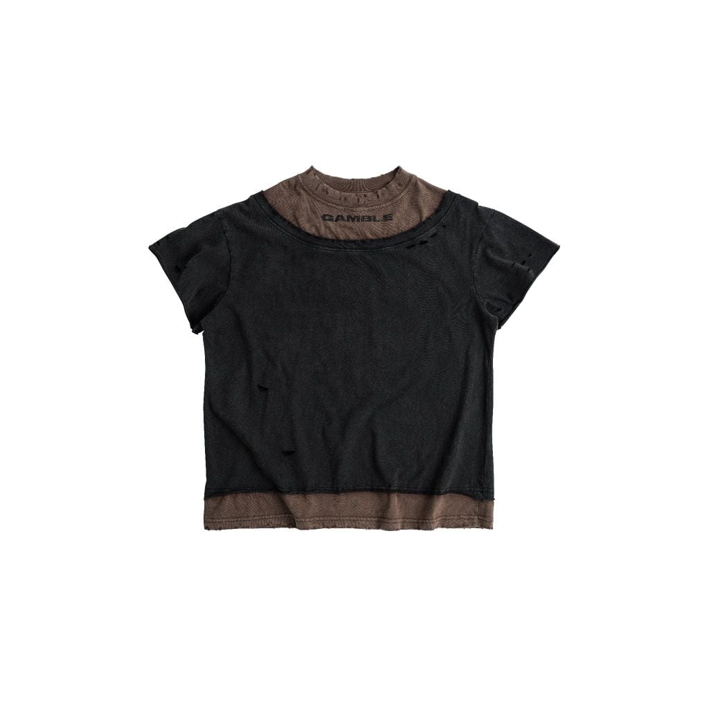 FADE LAYER TEE / UMBER