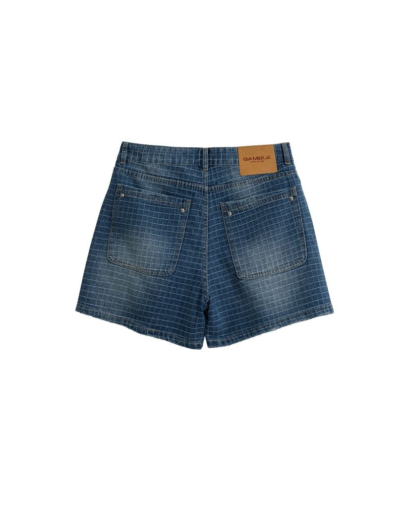 GRID SHORTS / INDIGO
