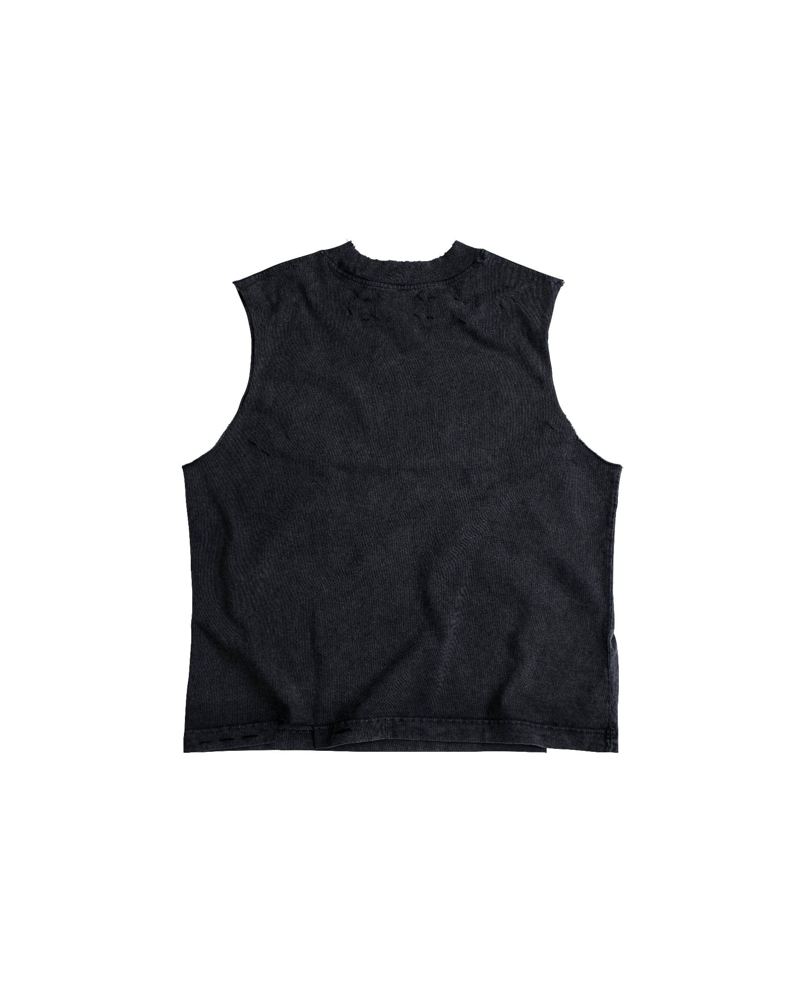 TANNING CUT-OFF TEE / BLACK