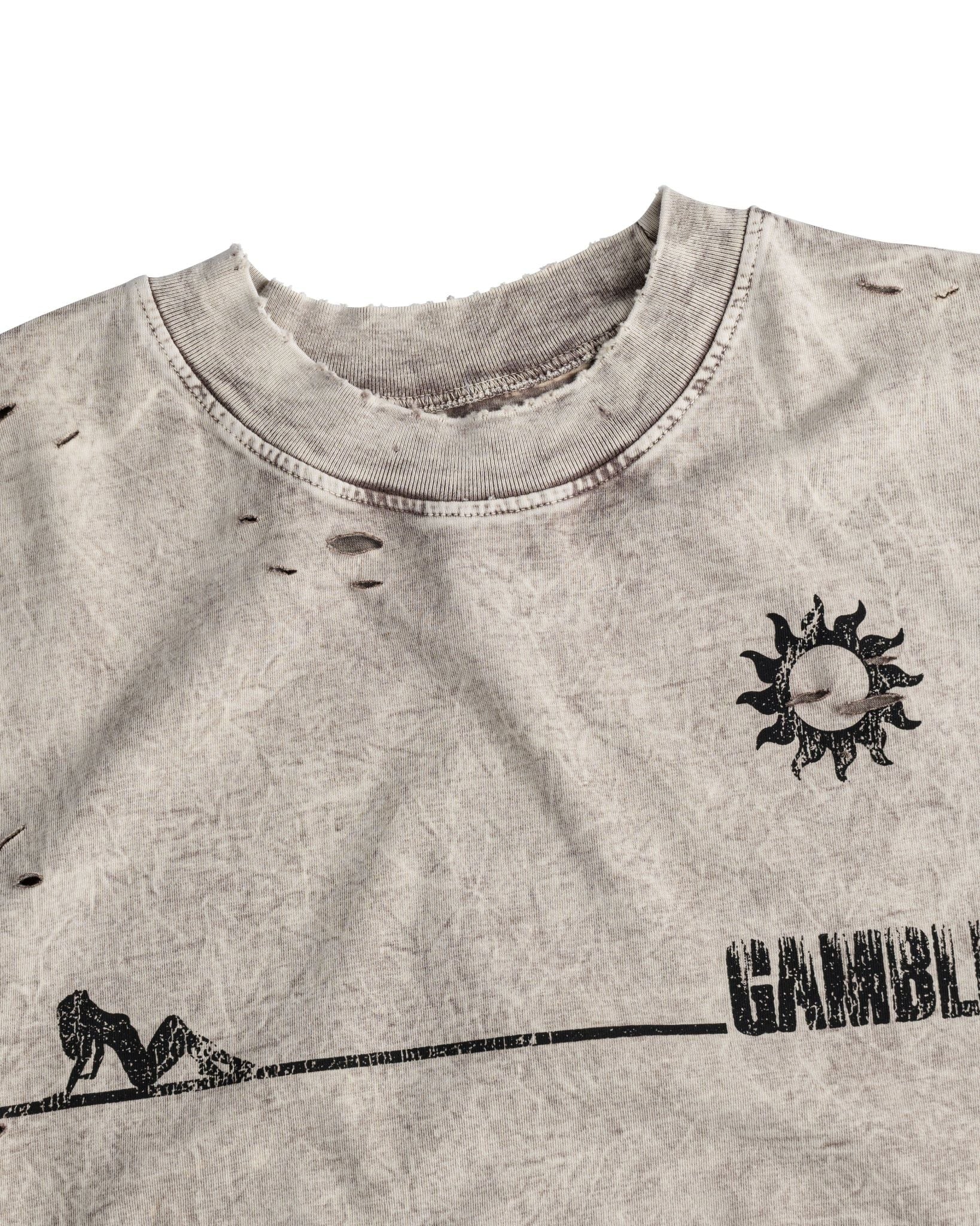 TANNING CUT-OFF TEE / BONE