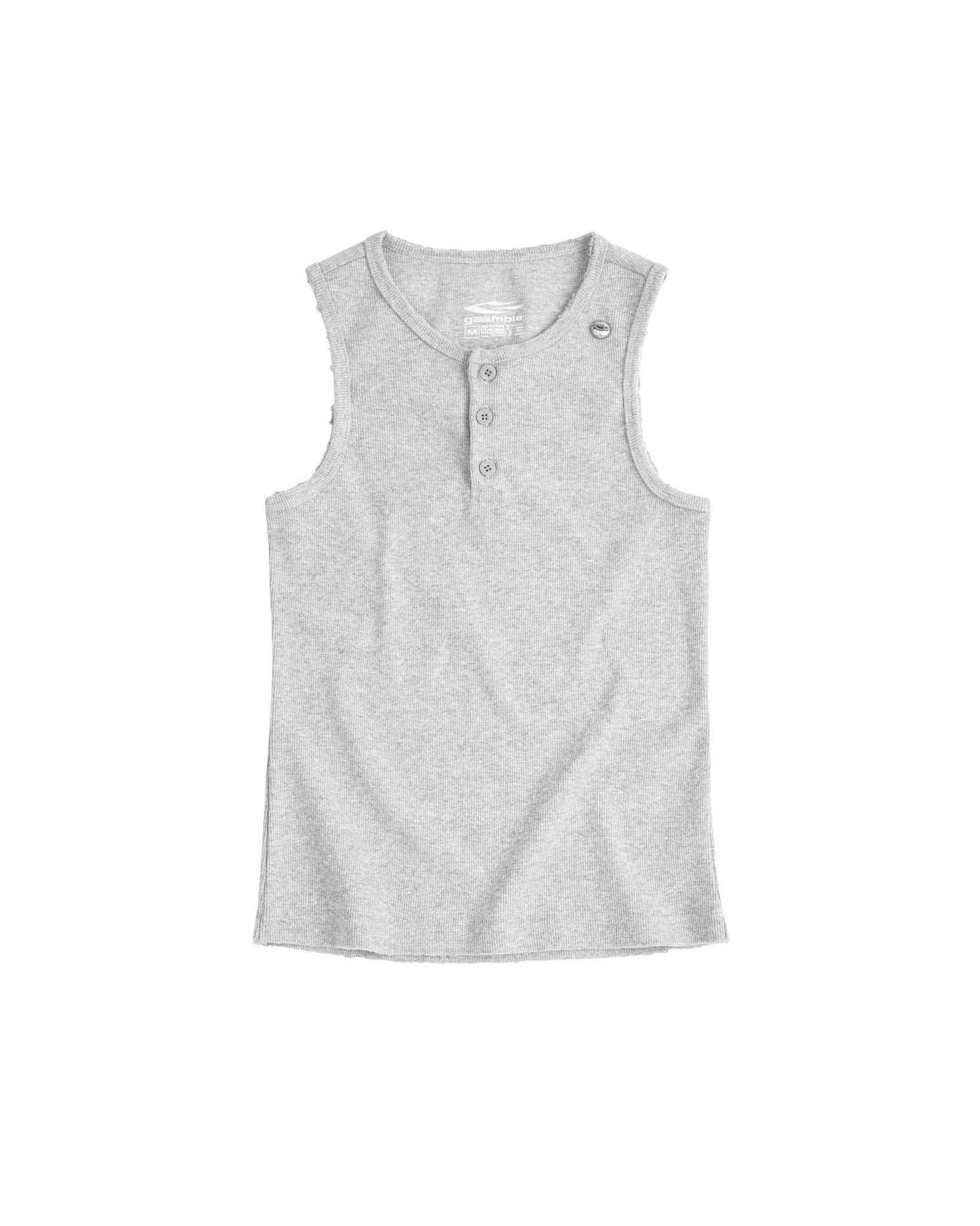 HENLEY TANK TOP / GREY