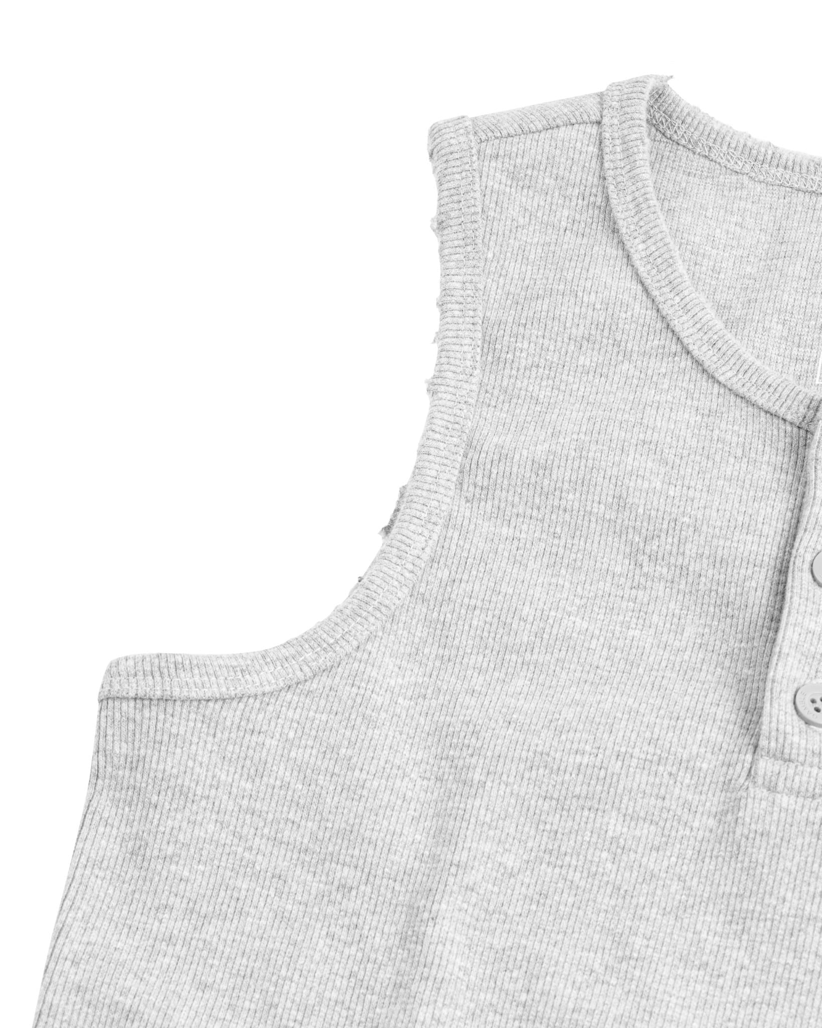 HENLEY TANK TOP / GREY