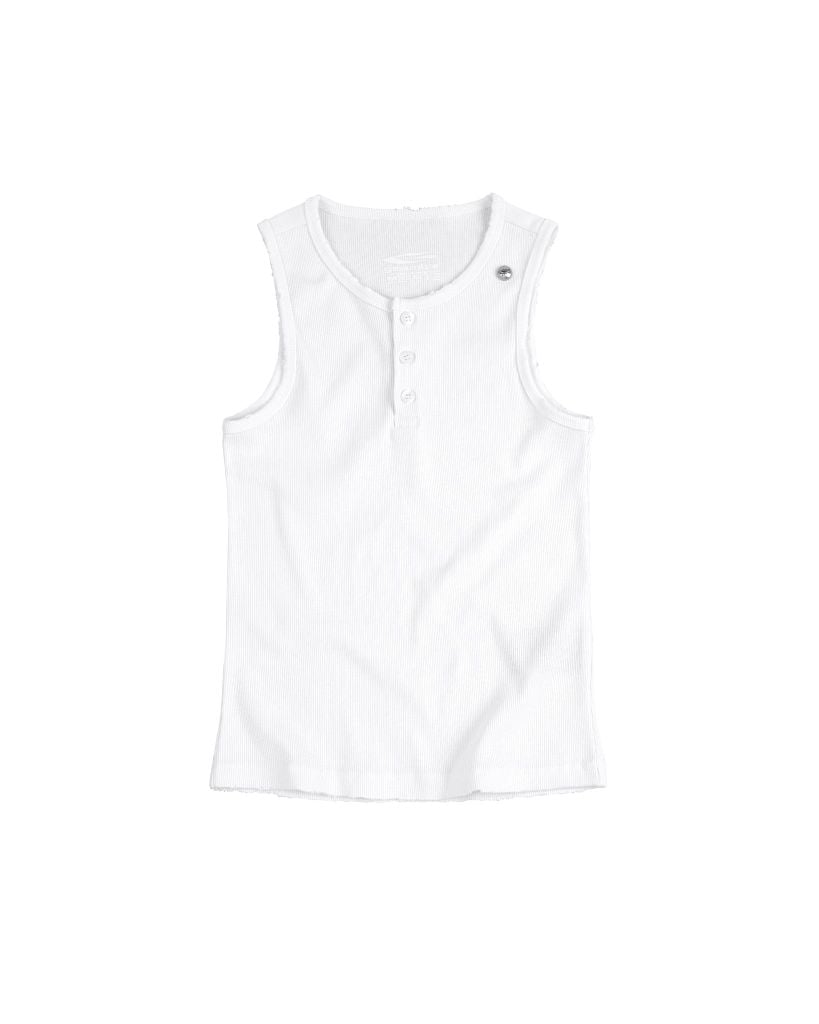 HENLEY TANK TOP / WHITE