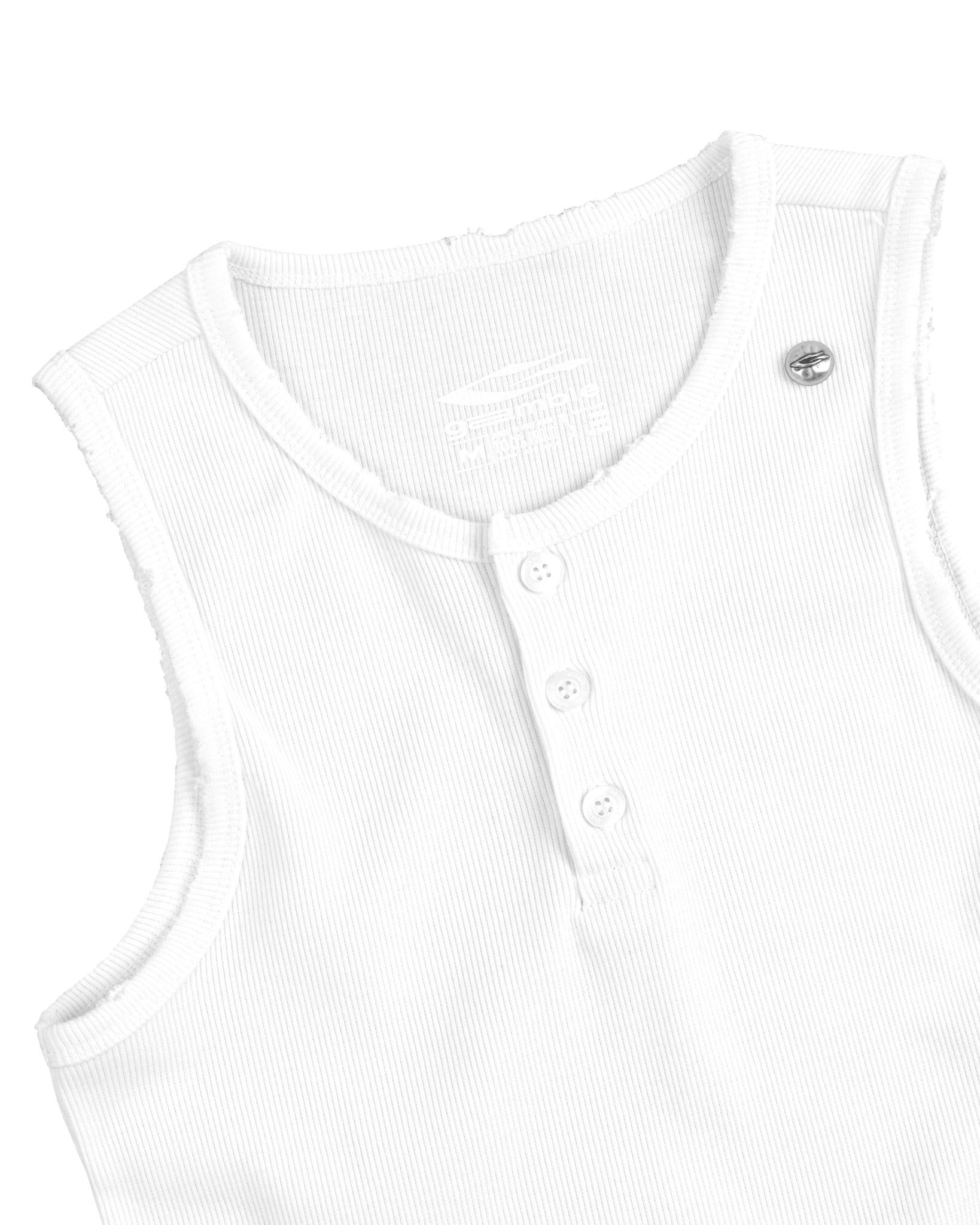 HENLEY TANK TOP / WHITE