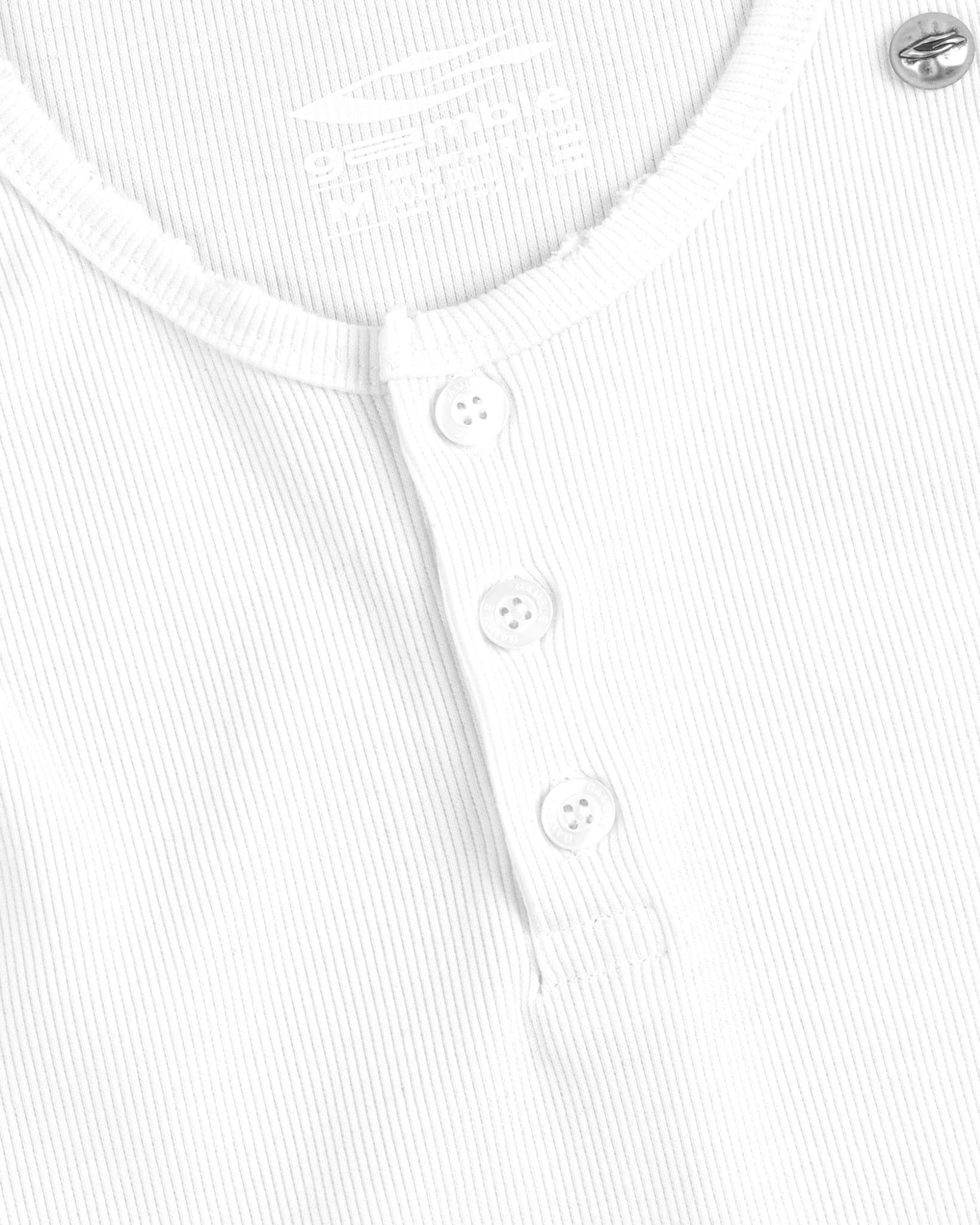 HENLEY TANK TOP / WHITE