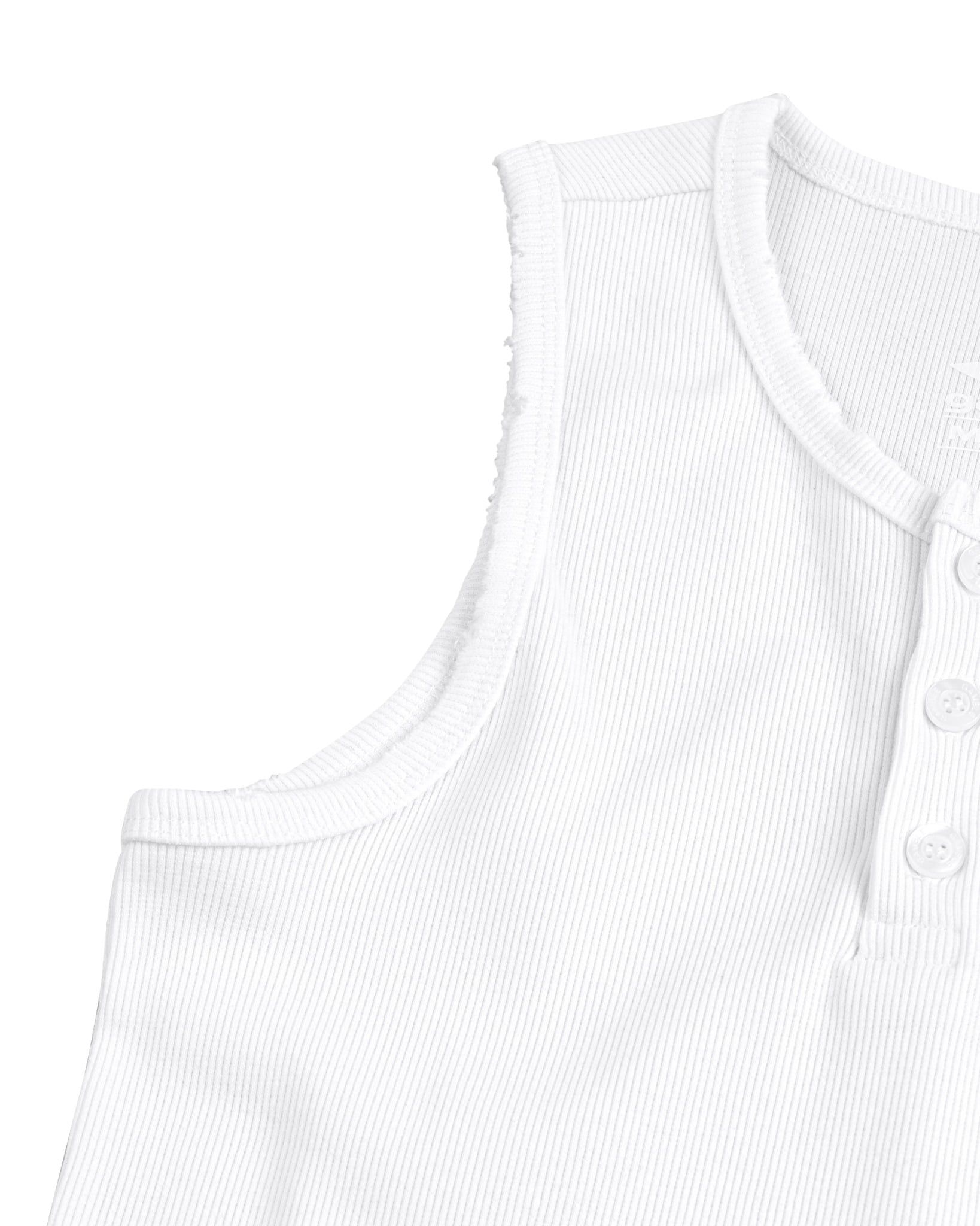 HENLEY TANK TOP / WHITE