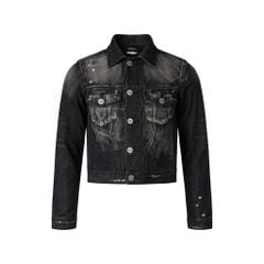 GRIME DENIM JACKET / GUNMETAL