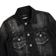 GRIME DENIM JACKET / GUNMETAL