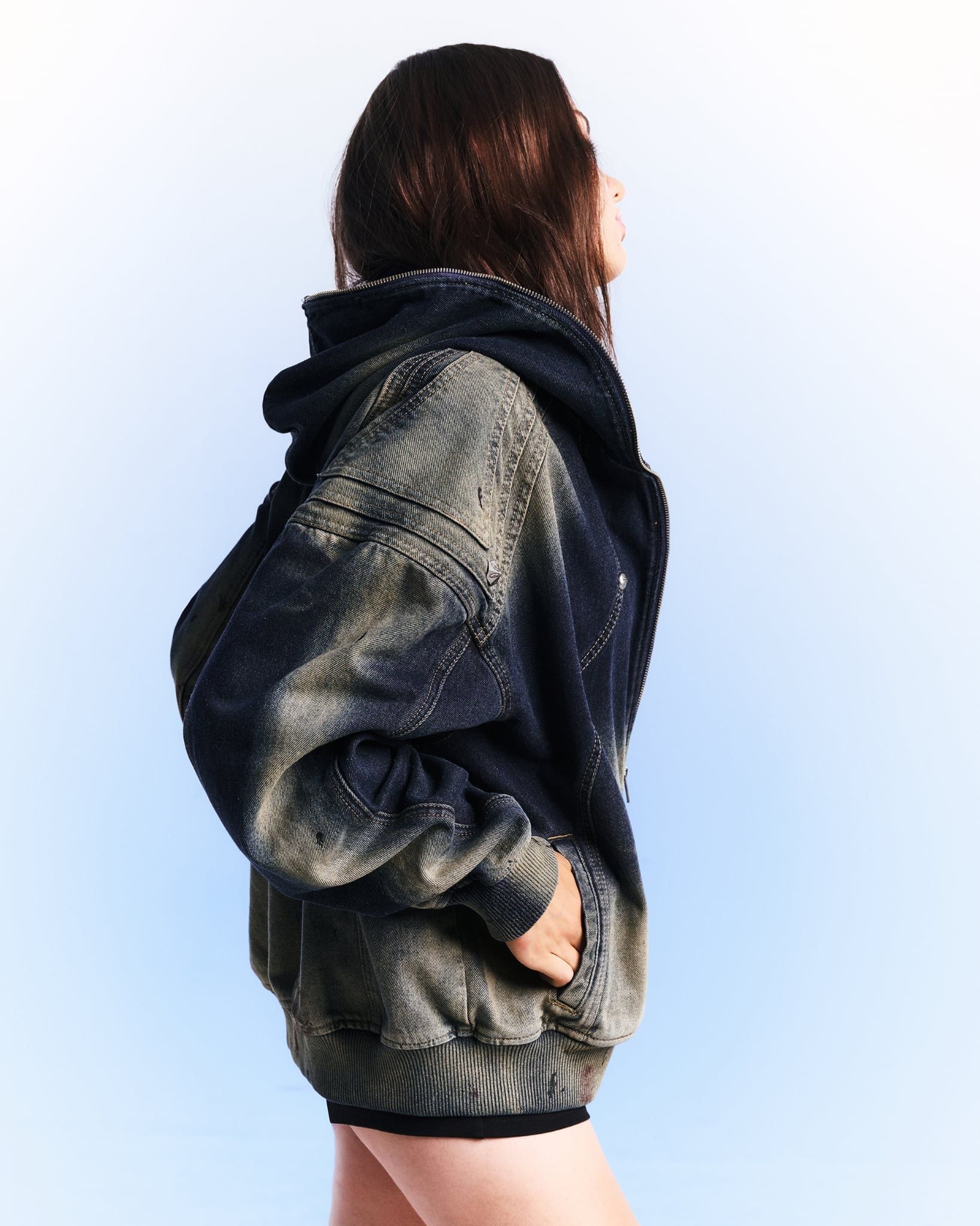 TRASH FULLZIP HOODIE V.3 / BLUE
