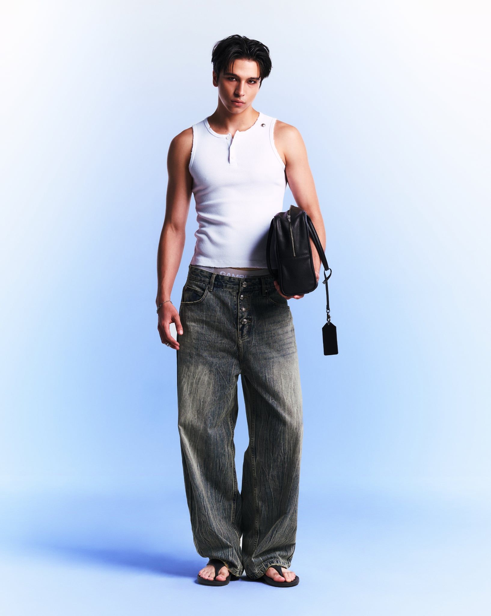 HENLEY TANK TOP / WHITE