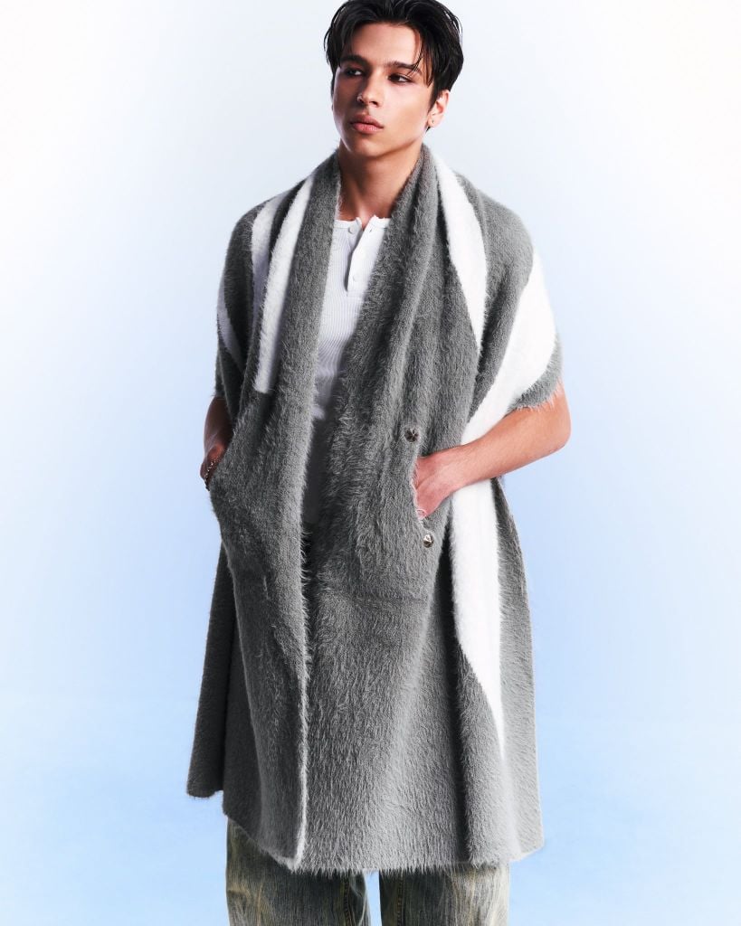 POCKET SCARF / GREY