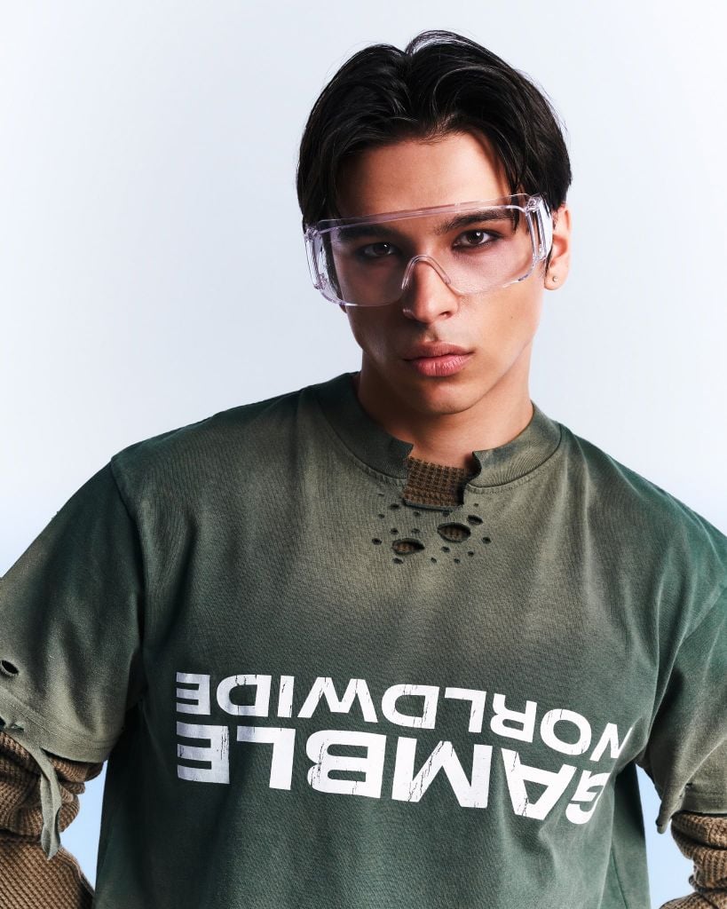 UPSIDE DOWN TEE / MATCHA
