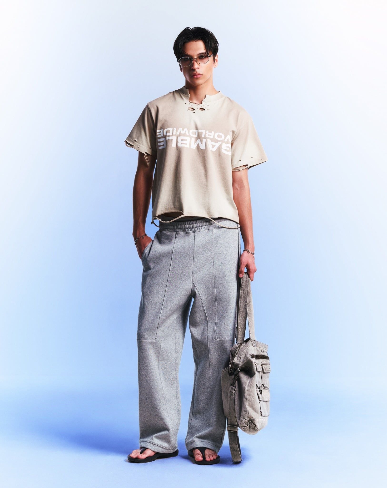 UPSIDE DOWN TEE / DUST