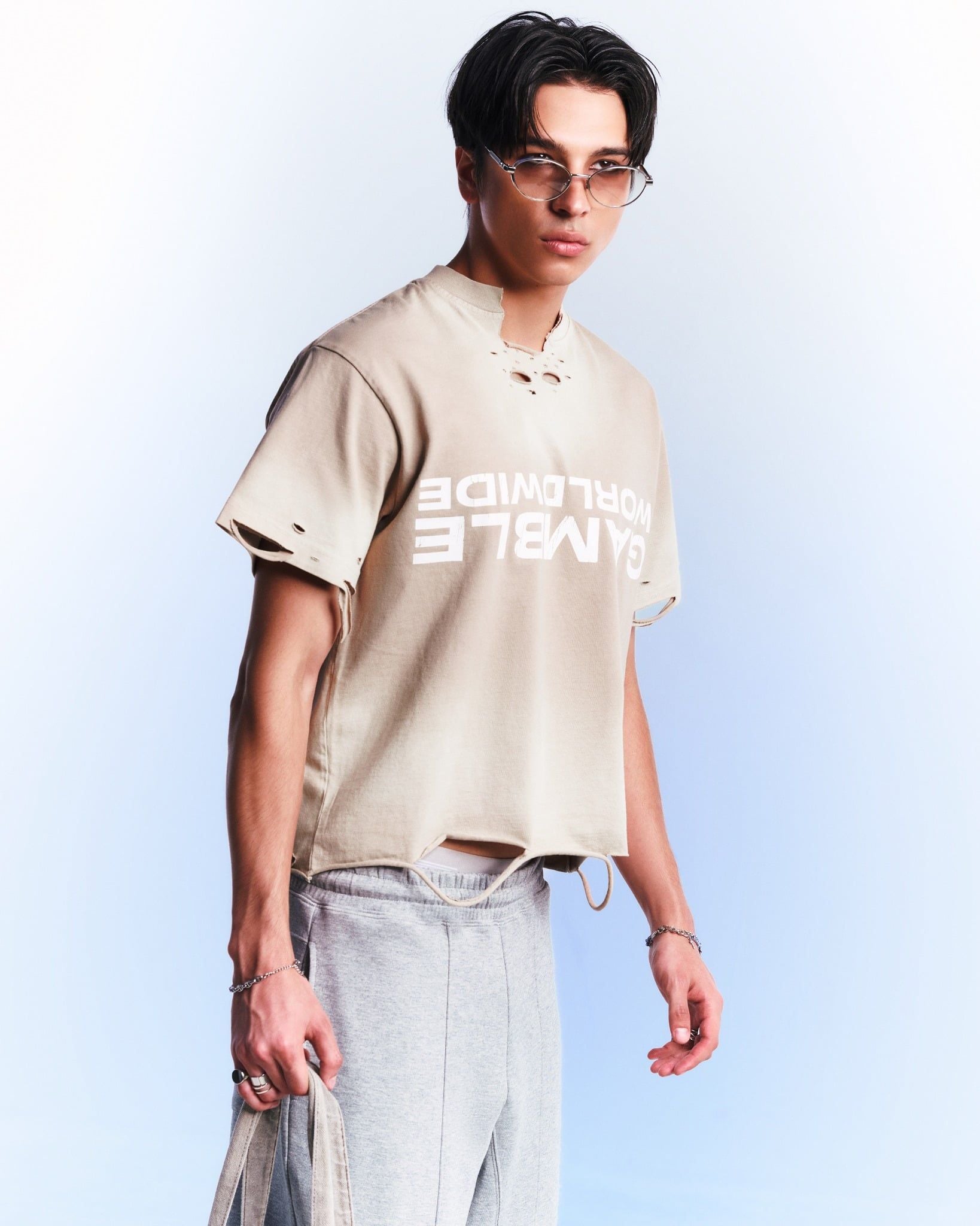 UPSIDE DOWN TEE / DUST