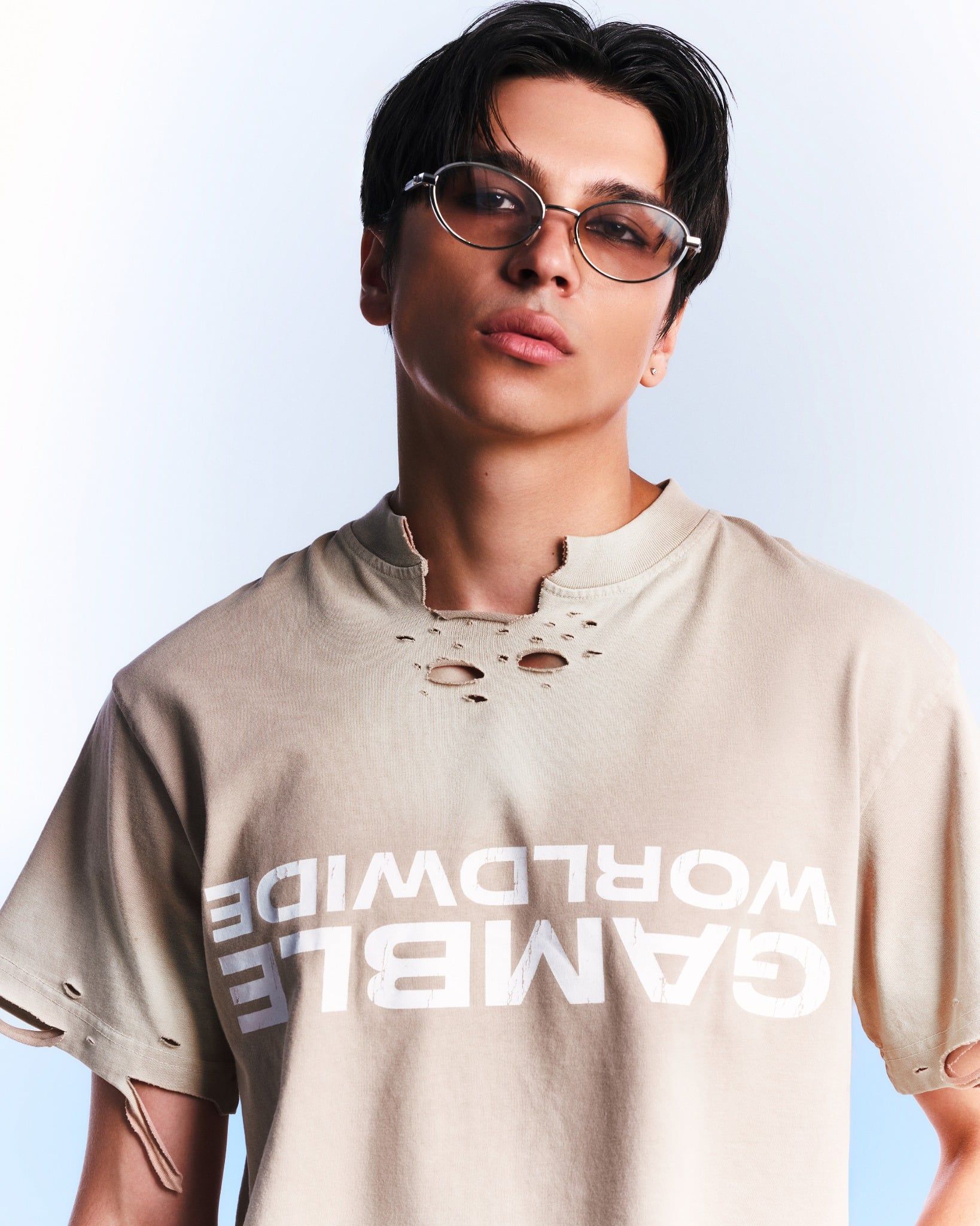 UPSIDE DOWN TEE / DUST