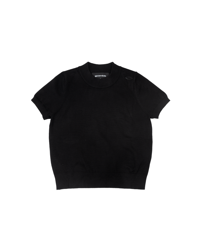 KNIT BABY TEE V.2 / BLACK