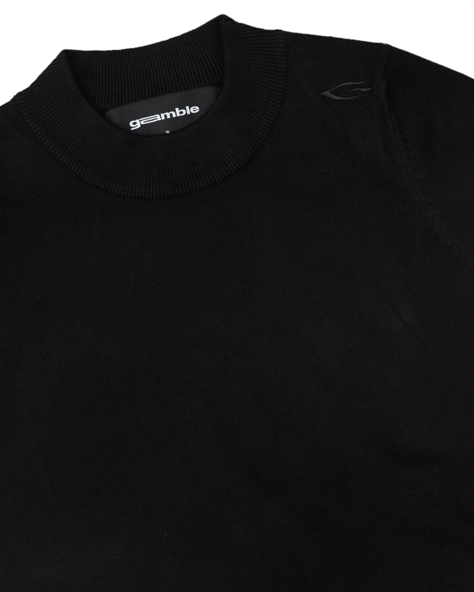 KNIT BABY TEE V.2 / BLACK