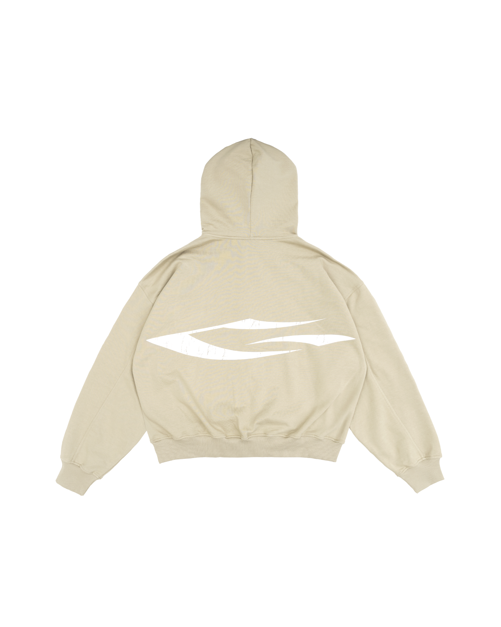 LOGO BOXY FULLZIP HOODIE / CAMEL