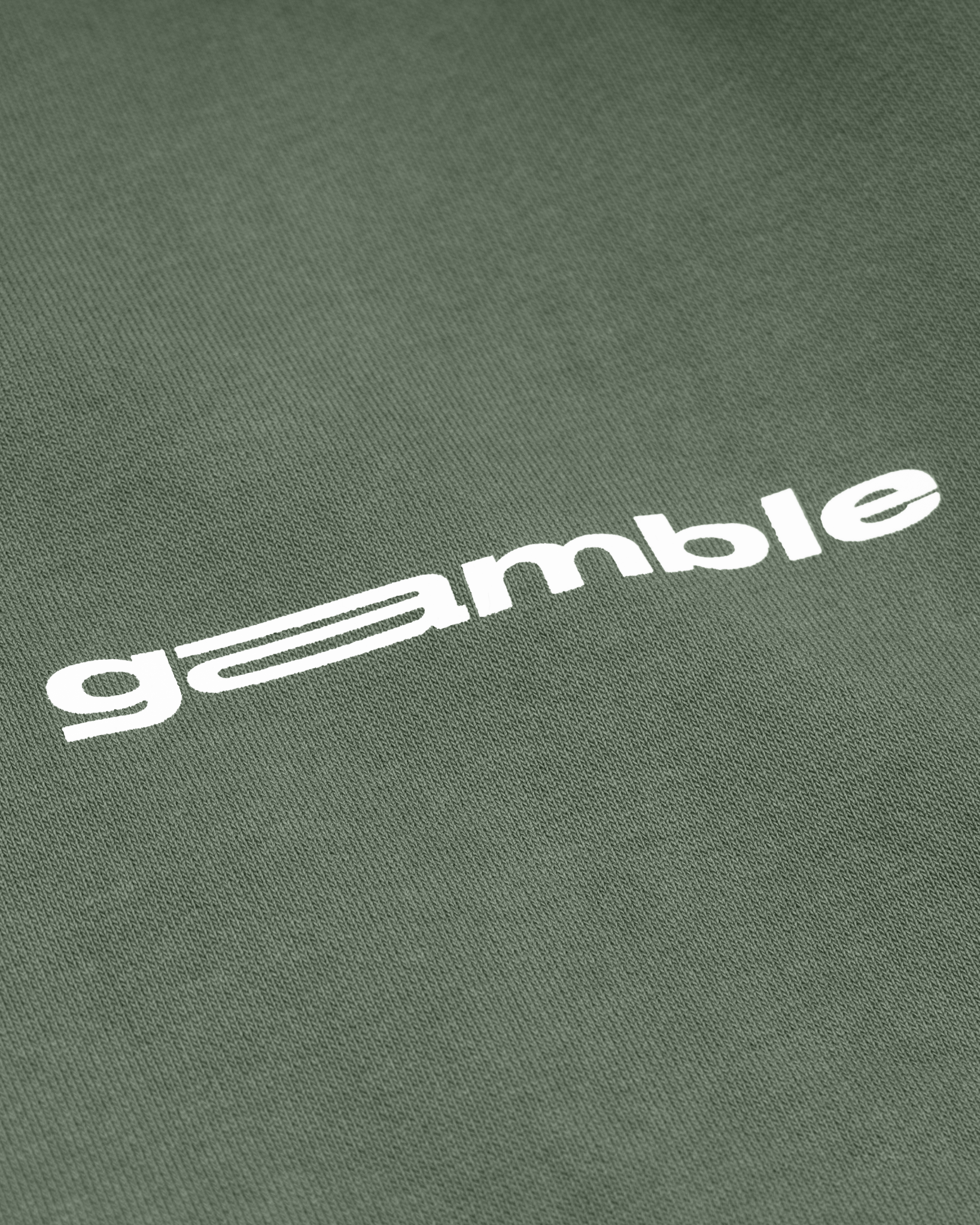 LOGO BOXY FULLZIP HOODIE / MOSS