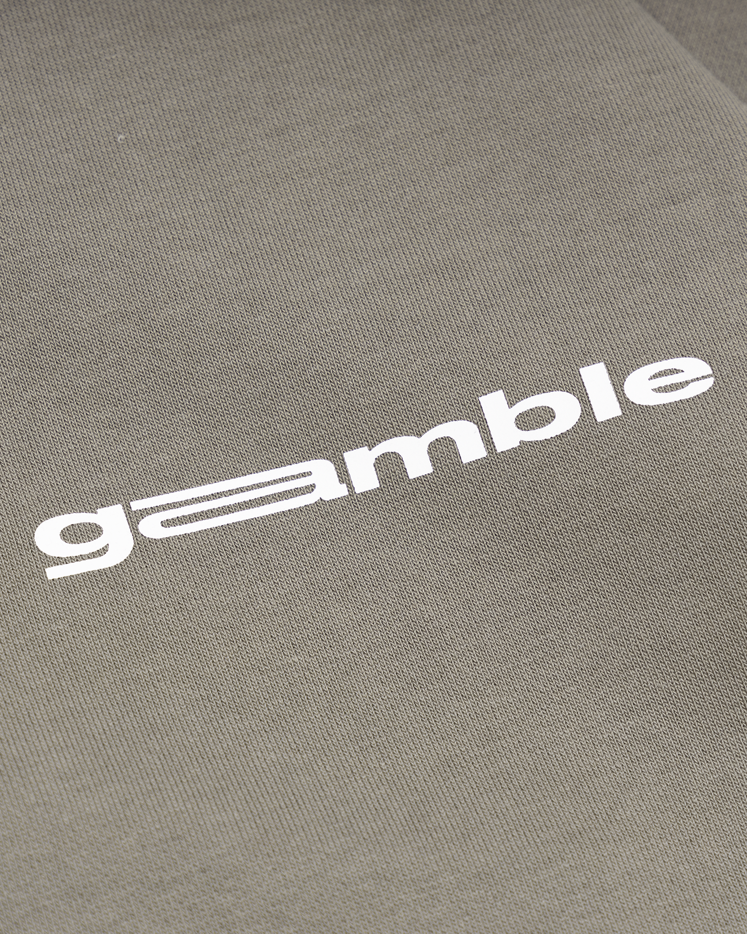 LOGO BOXY FULLZIP HOODIE / STONE