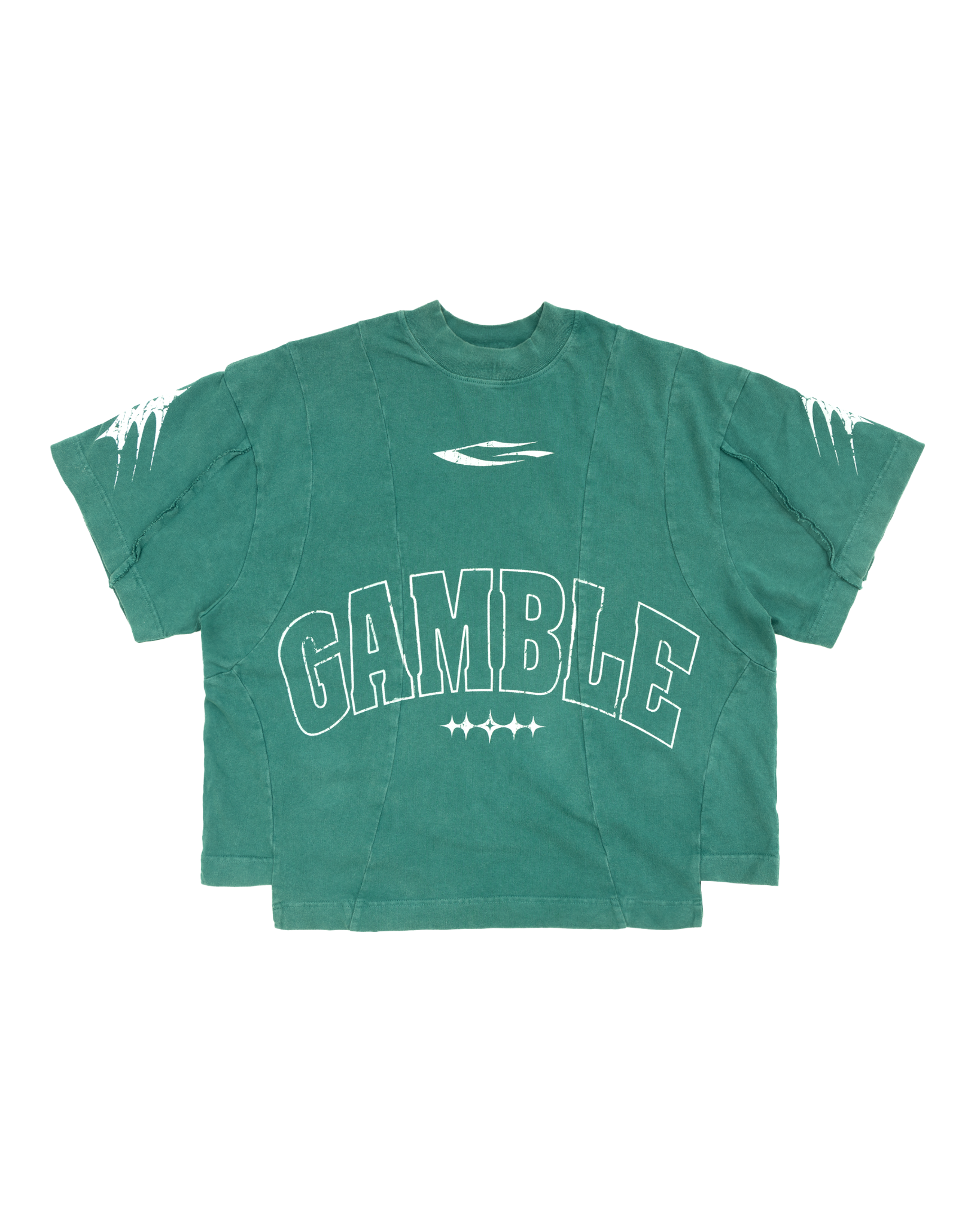 STITCHED TEE / MOSS
