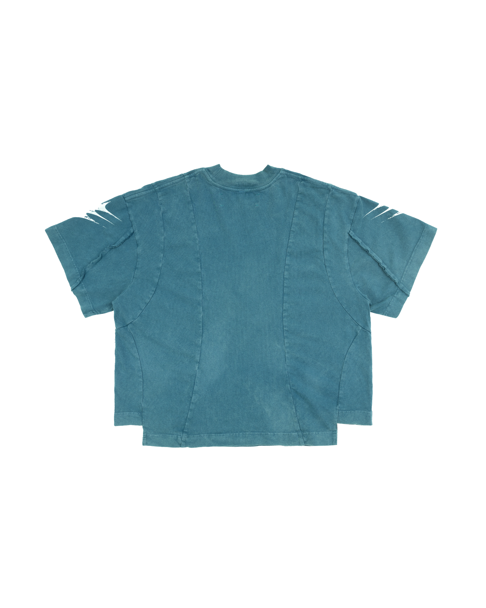 STITCHED TEE / TEAL
