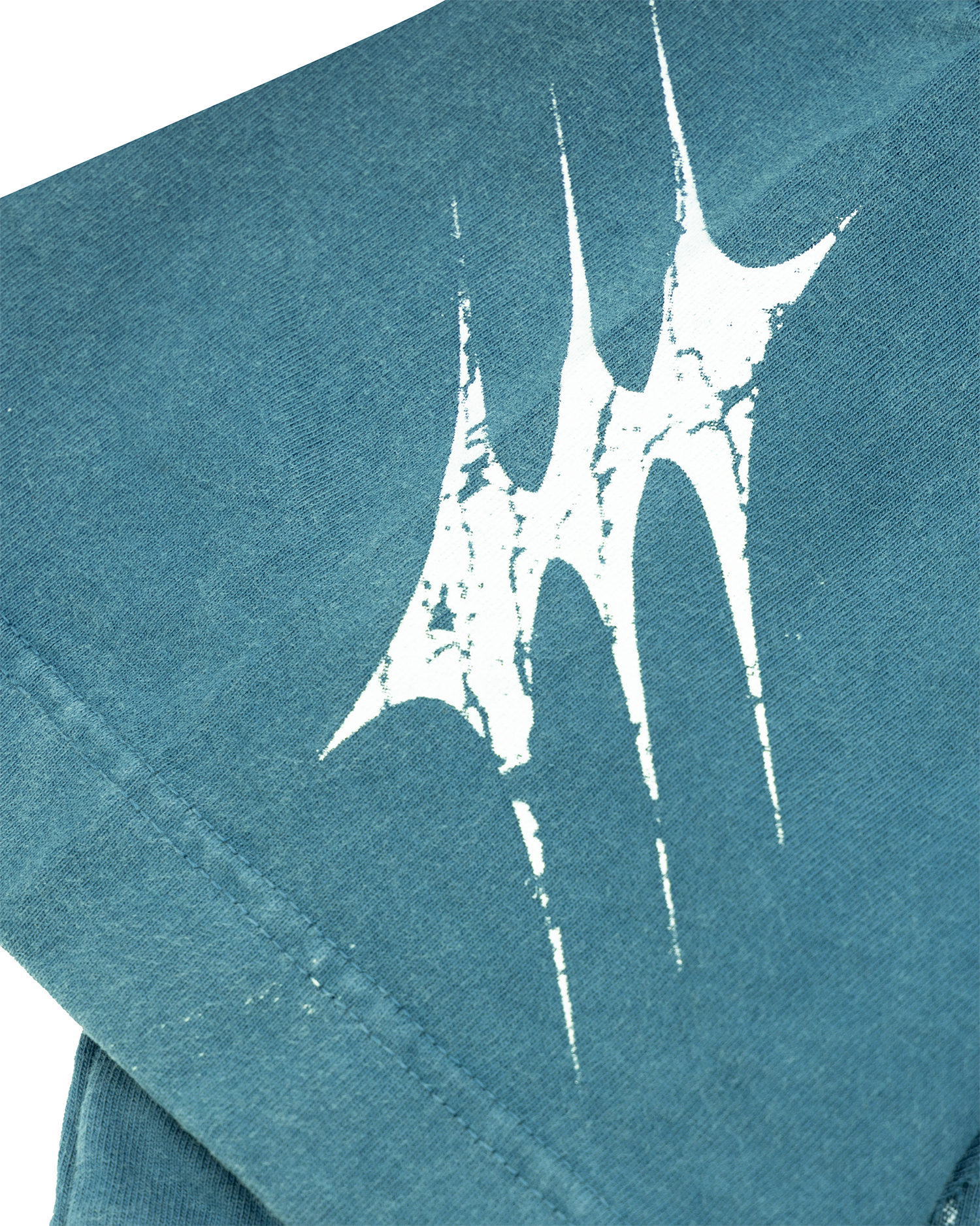 STITCHED TEE / TEAL