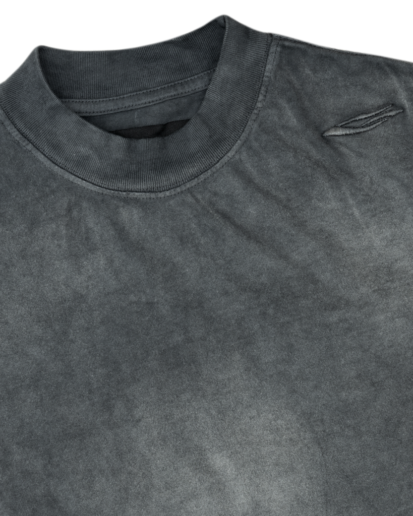 WASHED BOXY TEE / CHARCOAL