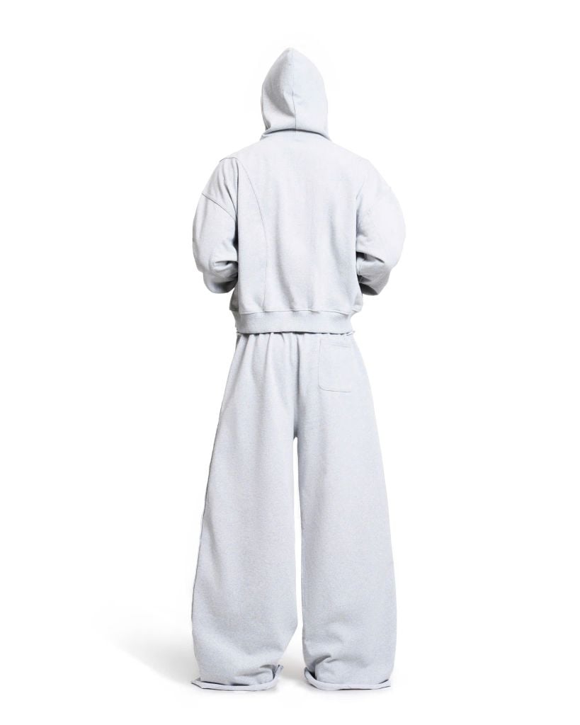 METAL FULLZIP HOODIE / GREY