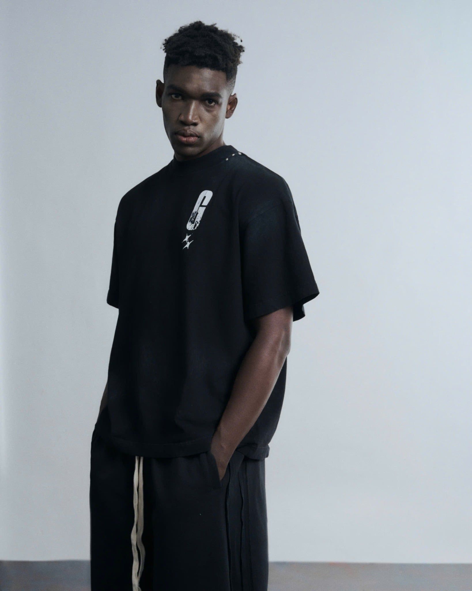 CRACKED TEE / BLACK