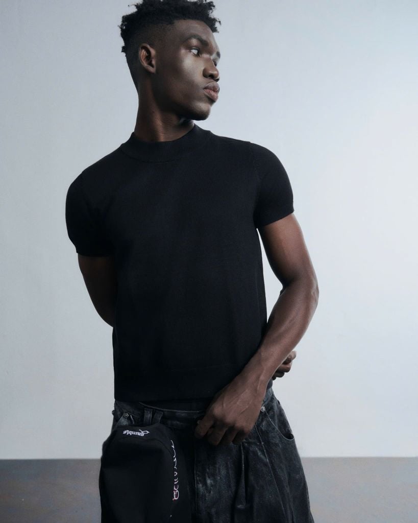 KNIT BABY TEE V.2 / BLACK