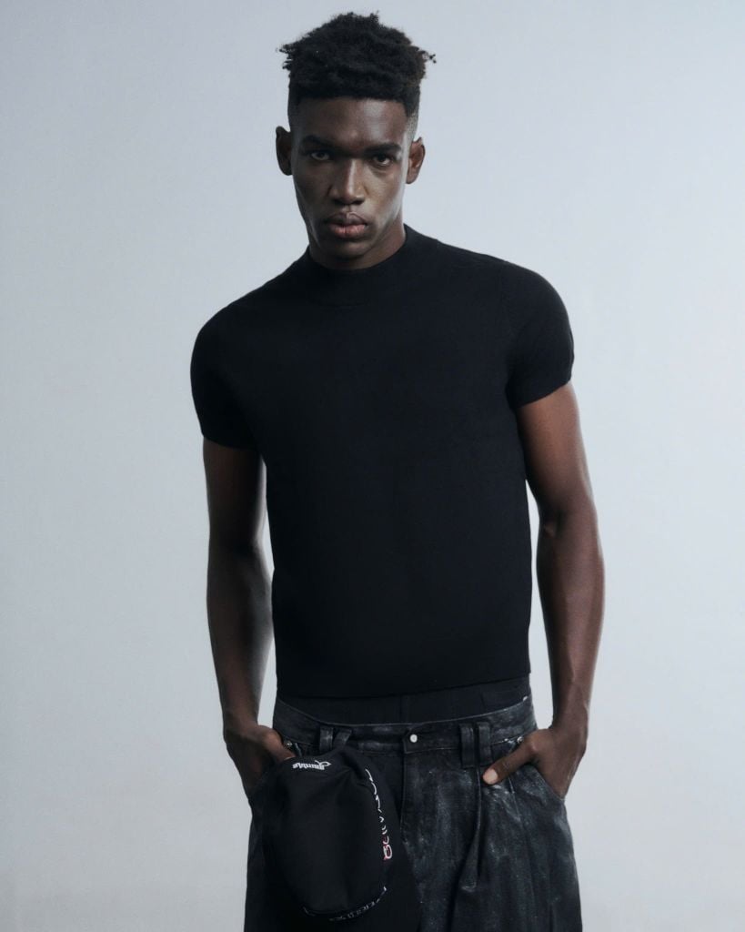 KNIT BABY TEE V.2 / BLACK