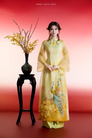 DU26-3 Áo Dài Uyển Tước