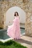 SM25-4 Đầm maxi layer hồng baby