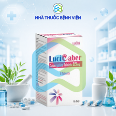 LuciCaber Cabergoline 0.5mg Lucius hộp 8 viên
