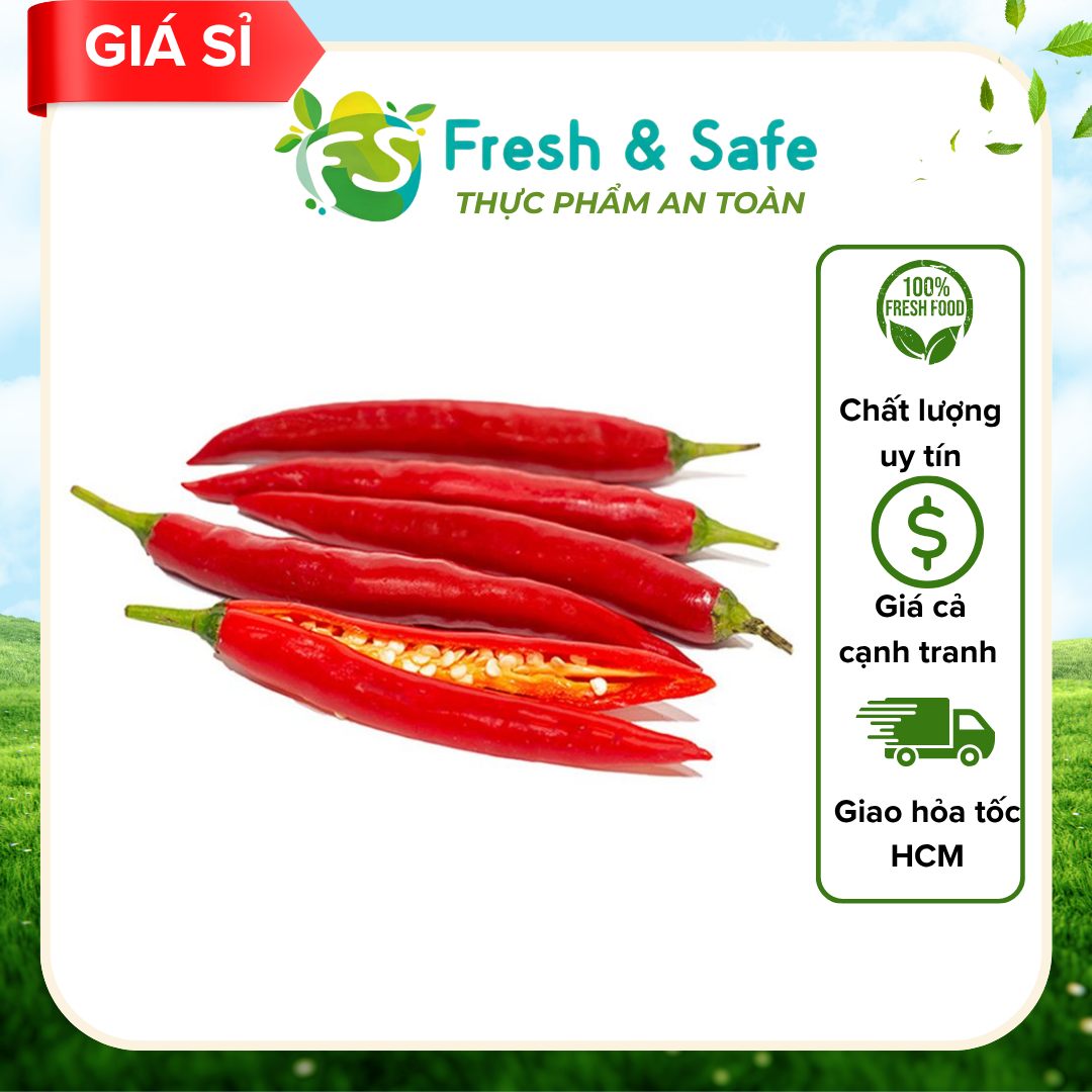  Ớt Sừng Đỏ - 300g (Sỉ) 