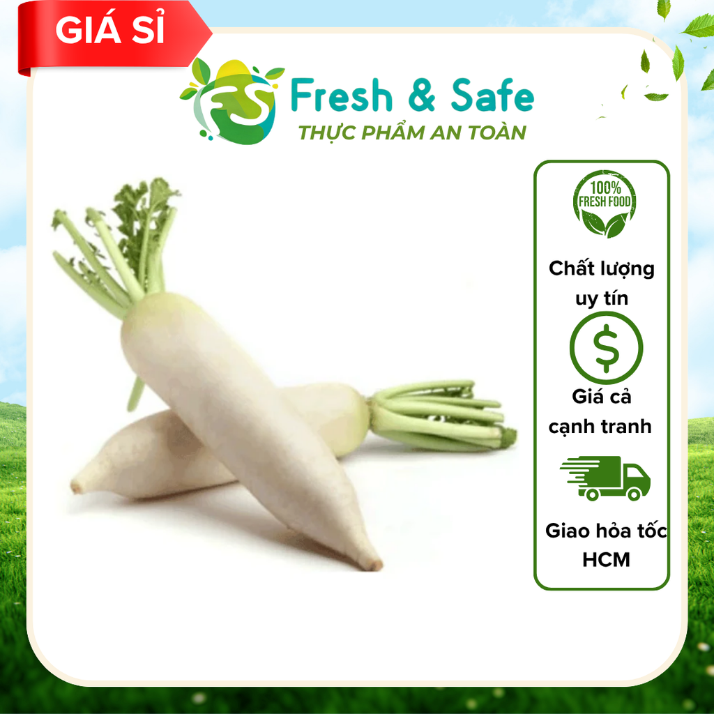  Củ cải trắng - 2 kg (Sỉ) 