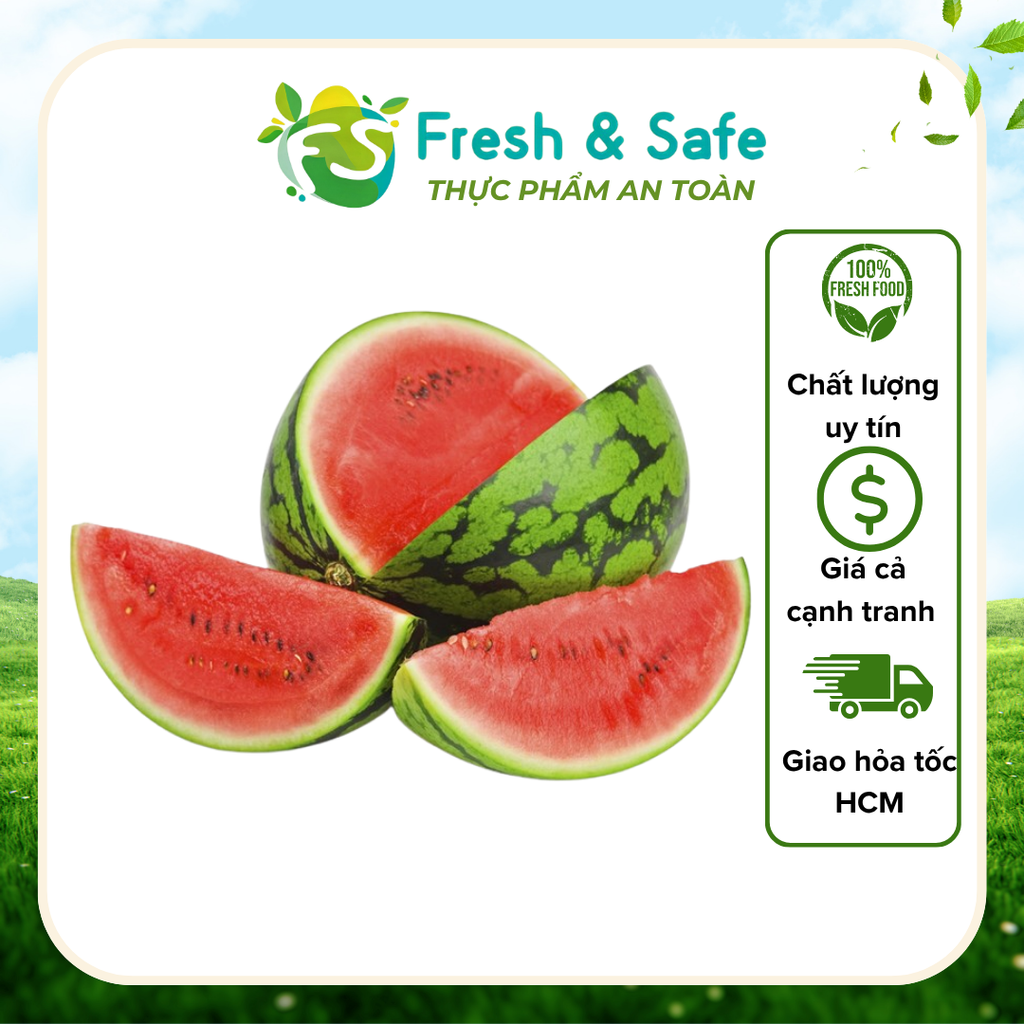  Dưa hấu giống Mỹ - trái 3.5kg 