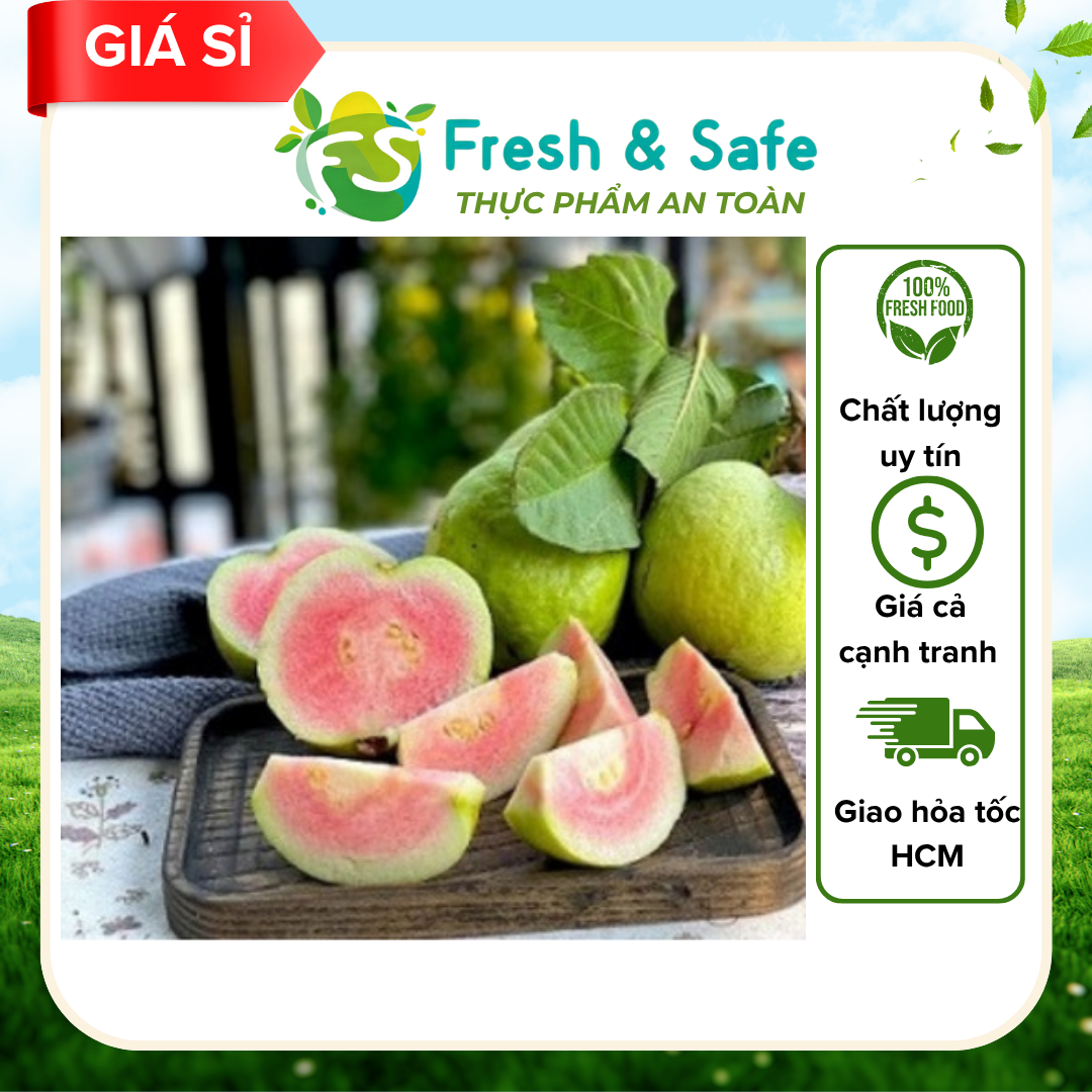  Ổi trân châu/ Ổi ruột đỏ - 1kg 