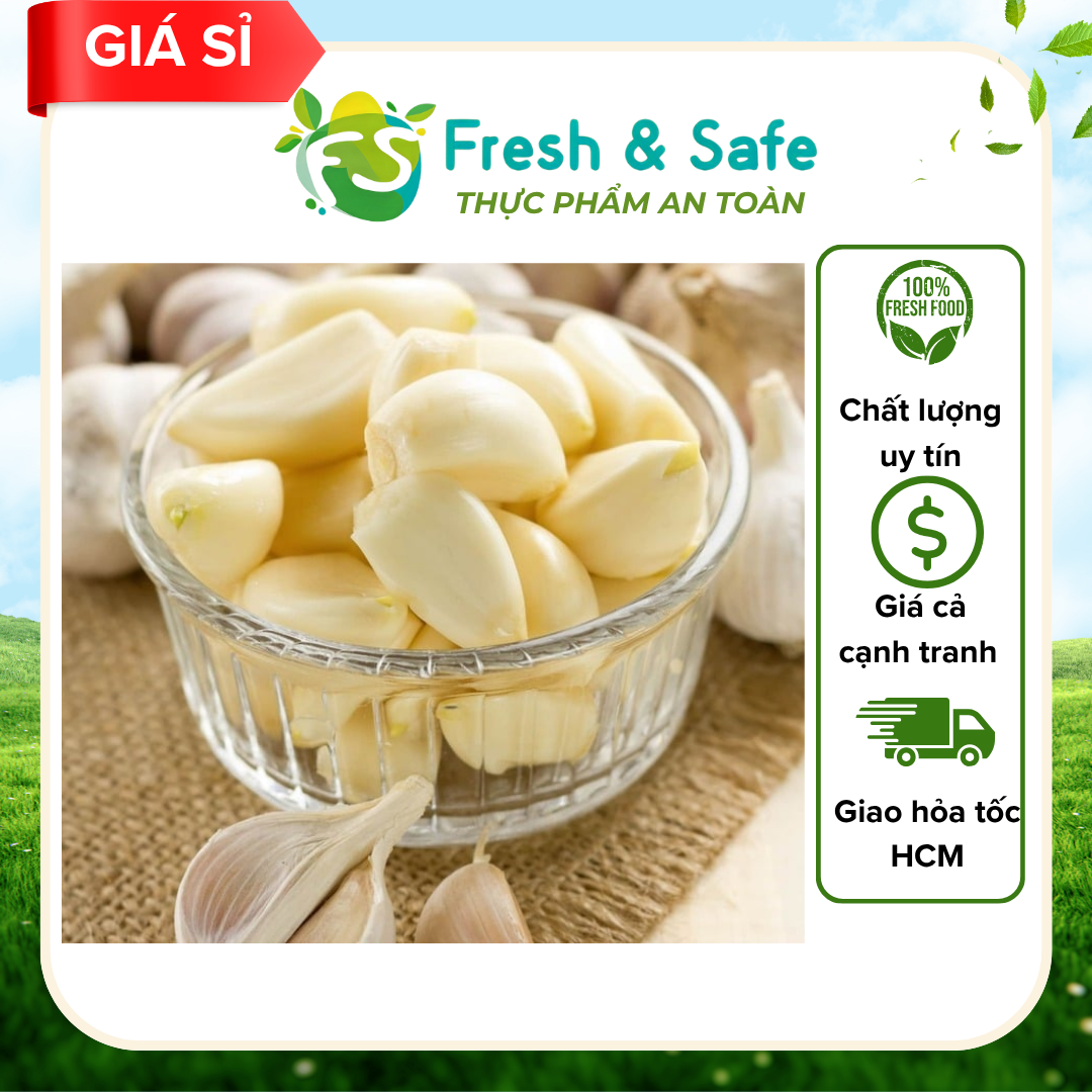  Tỏi lột vỏ - 1kg (Sỉ) 