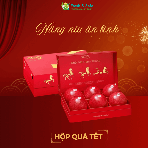  [QUÀ TẾT] Hộp Quà Táo Envy - 6 Trái 