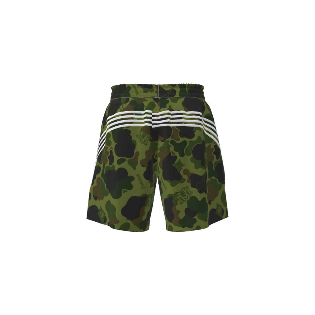  SIGNATURE MILLITARY GREEN CAMO SHORT 