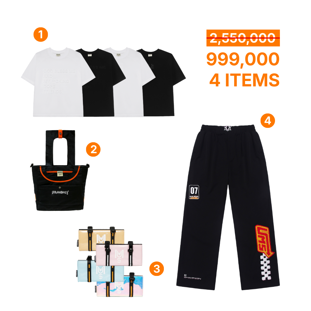  COMBO 999K ( RACESTAR PANTS / RACESTAR TOTEBAG / 3D LOGO TAYTO TEE ) 