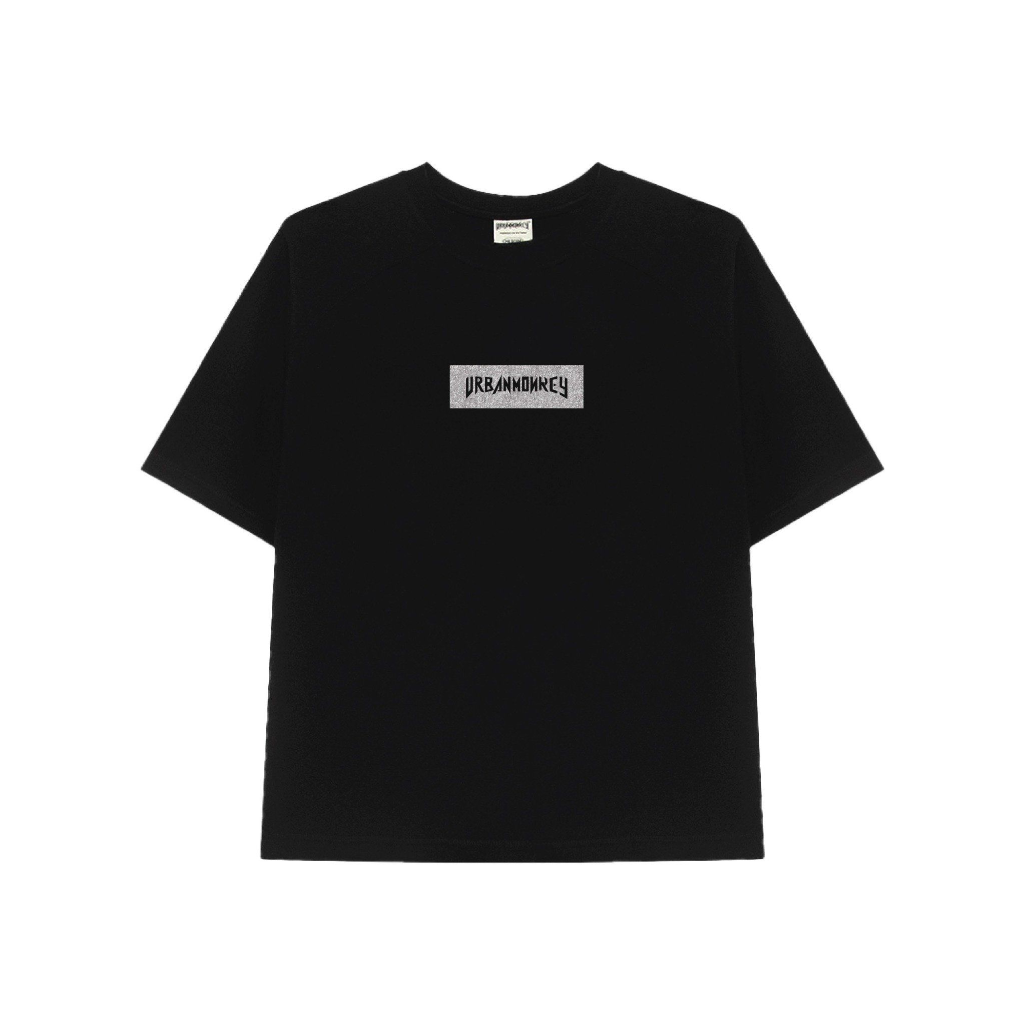  BSTT GLITTER LOGO BOX TEE BLACK 