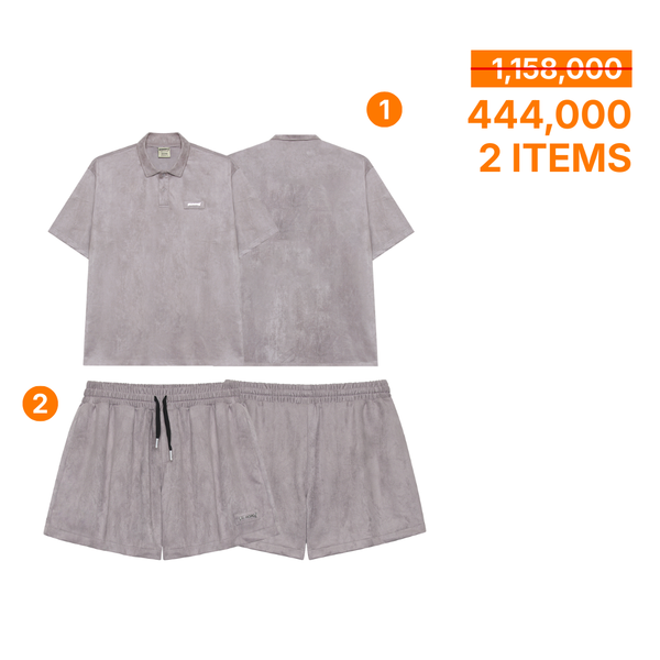  COMBO 444K ( BASIC POLO SUEDE PURPLE SET ) 