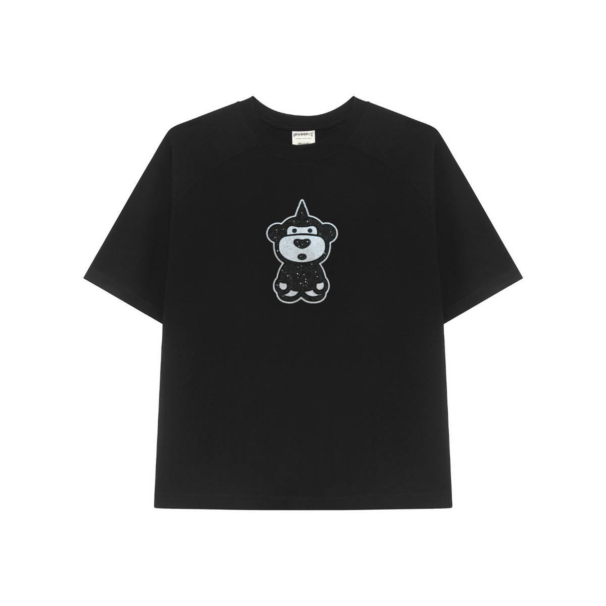  BSTT BLACK GLITTER BABY FLEX TEE BLACK 